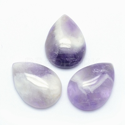Natural Amethyst Cabochons G-E491-B-06-1