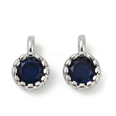 Brass Pave Cubic Zirconia Pendants KK-H204-03P-M-1