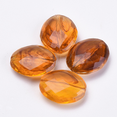 Acrylic Beads X-OACR-S016-30-1