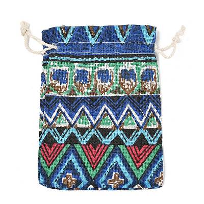 Polycotton(Polyester Cotton) Packing Pouches Drawstring Bags ABAG-T006-A23-1