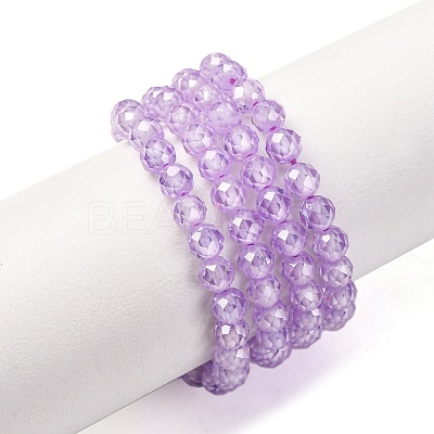 Cubic Zirconia Beads Strands G-G792-47-10C-1