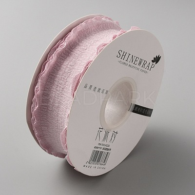 9M Ruffled Polyester Ribbon OCOR-WH0086-14A-1