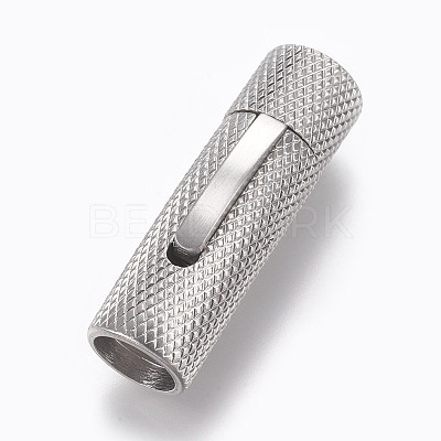 304 Stainless Steel Bayonet Clasps STAS-O114-040A-MP-1