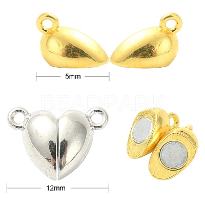 20 Sets 2 Colors Alloy Magnetic Clasps PALLOY-CJ0002-34-1