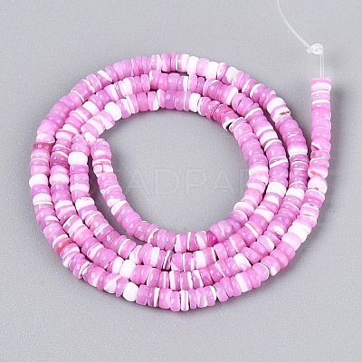 Natural Trochid Shell/Trochus Shell Beads Strands SSHEL-N040-21E-1