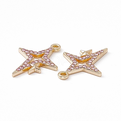 Alloy Rhinestone Pendants PALLOY-P287-08LG-02-1