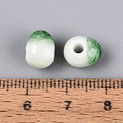 Handmade Crackle Porcelain Beads PORC-Q008-06B-05-1