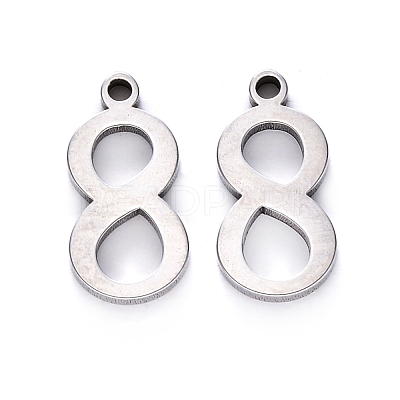 Tarnish Resistant 201 Stainless Steel Charms STAS-R108-08-1