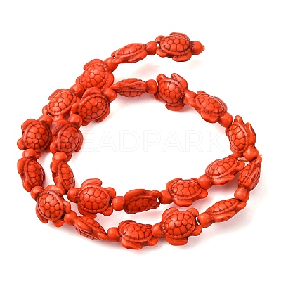 Dyed Synthetic Turquoise Beads Strands G-M152-07-B-1