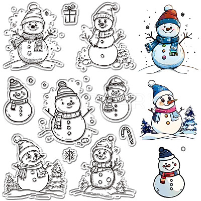 Plastic Stamps DIY-WH20018-0233-1
