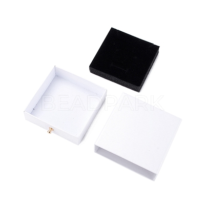 Square Paper Drawer Jewelry Set Box CON-C011-03A-07-1