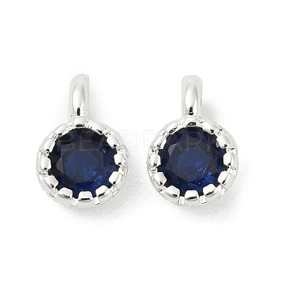 Brass Pave Cubic Zirconia Pendants KK-H204-03S-02-1
