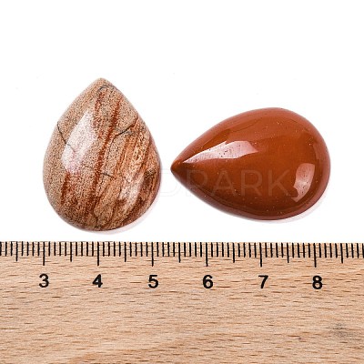 Natural Red Jasper Cabochons G-B085-03B-06-1