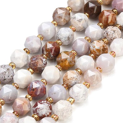 Natural Ocean Agate/Ocean Jasper Beads Strands GG-CBA3921-B14-8mm-1