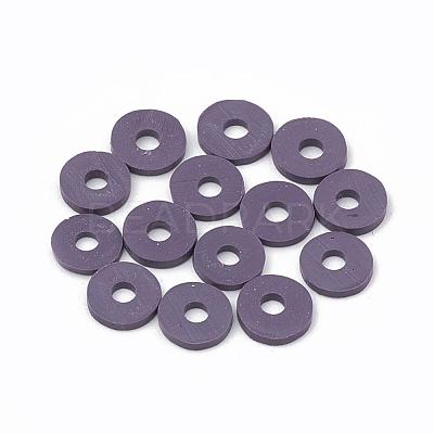 Handmade Polymer Clay Beads X-CLAY-R067-6.0mm-04-1