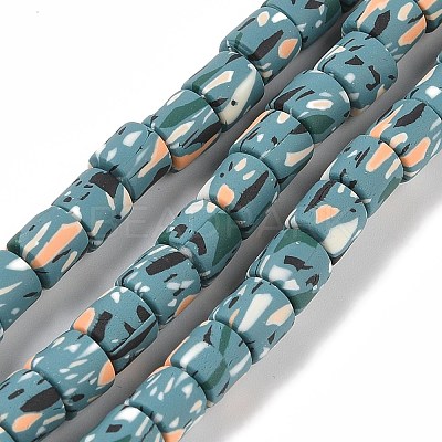Handmade Polymer Clay Beads Strand X-CLAY-Z002-01Q-1