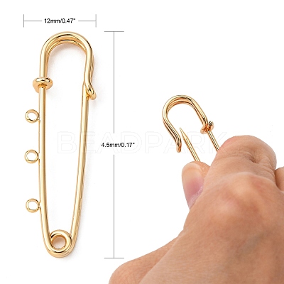 Brass Brooch Findings X-KK-S345-025-1