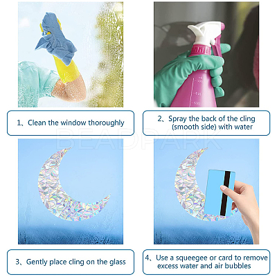 Waterproof PVC Laser No-Glue Stickers DIY-WH0304-221J-1