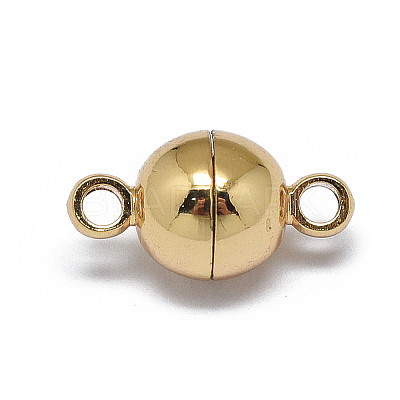 Rack Plating Brass Magnetic Clasps X-KK-F801-02A-G-1