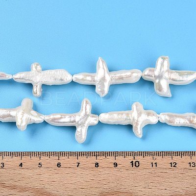 Natural Keshi Pearl Beads Strands PEAR-S020-M04-1