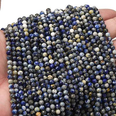 Natural Lapis Lazuli Beads Strands G-RM2025-A41-4mm-B-1