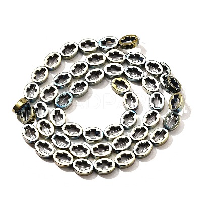 Electroplated Synthetic Non-magnetic Hematite Beads Strands G-L613-Z01-01L-1