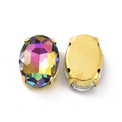 Oval Sew on Rhinestone DIY-E062-06G-B05-1