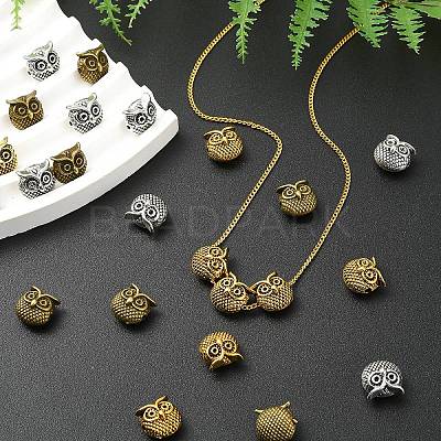 24Pcs 3 Colors Tibetan Style Alloy Beads FIND-YW0006-17-1