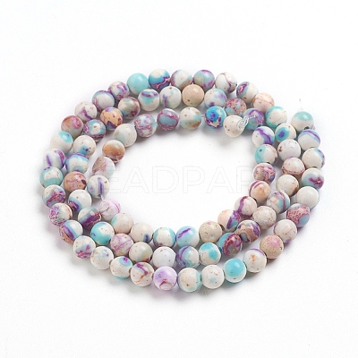 Natural Imperial Jasper Beads Strands G-E358-4m-01-1