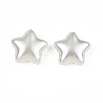 ABS Plastic Imitation Pearl Beads OACR-N008-157-1