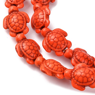 Dyed Synthetic Turquoise Beads Strands G-M152-07-B-1
