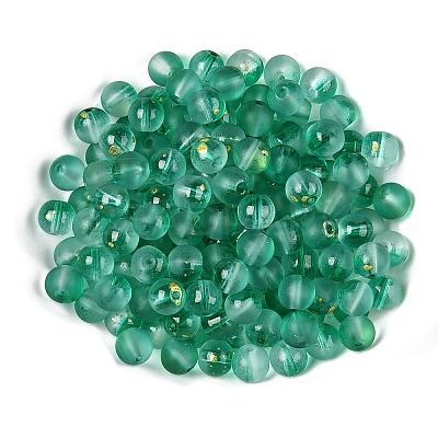 Frosted Baking Paint Glass Beads DGLA-N005-8mm-09-1