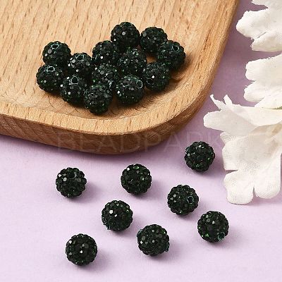 Pave Disco Ball Beads RB-H258-8MM-205-1