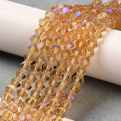 Transparent Electroplate Glass Beads Strands LS-GLAA-F029-2mm-D18-1