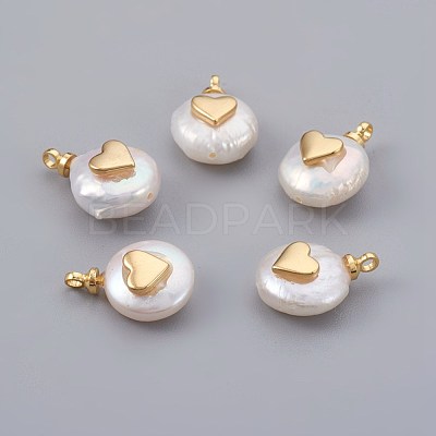 Natural Cultured Freshwater Pearl Pendants PEAR-F008-13G-1