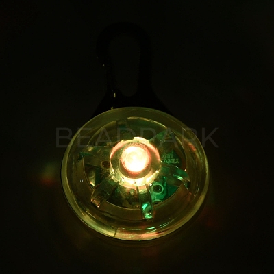 Plastic & Iron LED Collar Light AJEW-P080-02-1