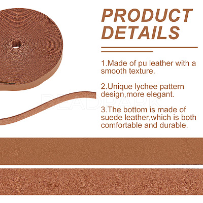 Flat PU Leather Cord WL-WH0004-09D-1