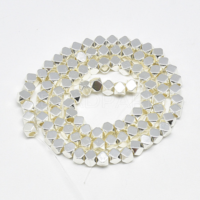 Electroplate Non-magnetic Synthetic Hematite Beads Strands G-Q465-31S-1