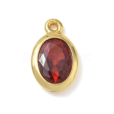 Brass Pave Cubic Zirconia Charms KK-CBA74BF-02G-1