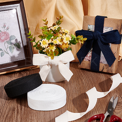 4 Rolls 4 Colors Polyester Ribbon OCOR-PH0001-72-1