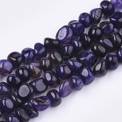 Natural Dragon Veins Agate Beads Strands G-S349-28D-1