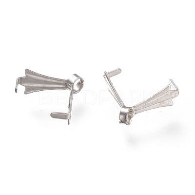 Tarnish Resistant 304 Stainless Steel Ice Pick Pinch Bails STAS-F263-01A-P-1