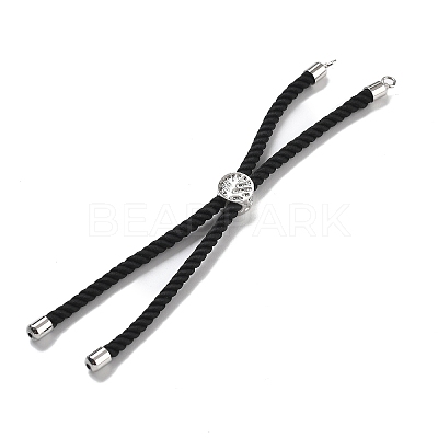 Twisted Nylon Cord Silder Bracelets DIY-B066-03P-18-1
