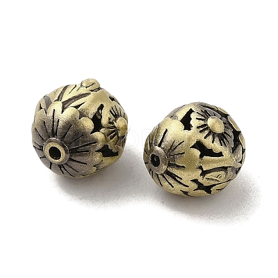 Tibetan Style Rack Plating Brass Beads KK-Q805-42AB-1