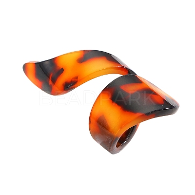 Acrylic Cuff Open Rings for Women WG2411B-03-1