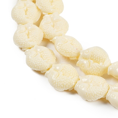Synthetic Coral Carved Beads Strands CORA-C003-13A-1