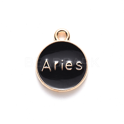 Alloy Enamel Pendants ENAM-S124-01A-08A-1