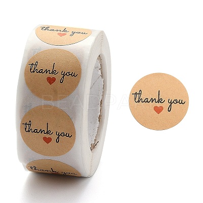 1 Inch Thank You Stickers DIY-WH0156-87D-1