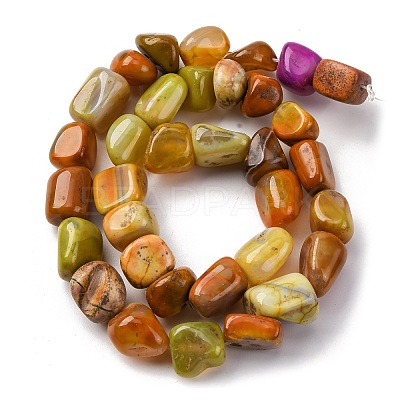 Natural Agate Beads Strands G-RM241227-05-1