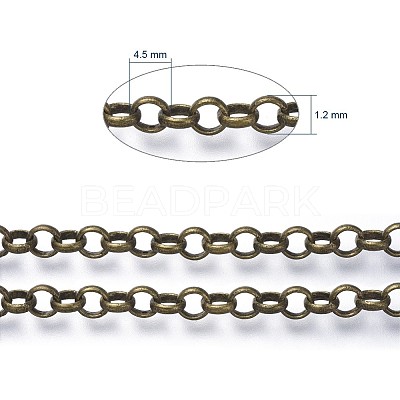 Brass Rolo Chains CHC-S008-002A-AB-1
